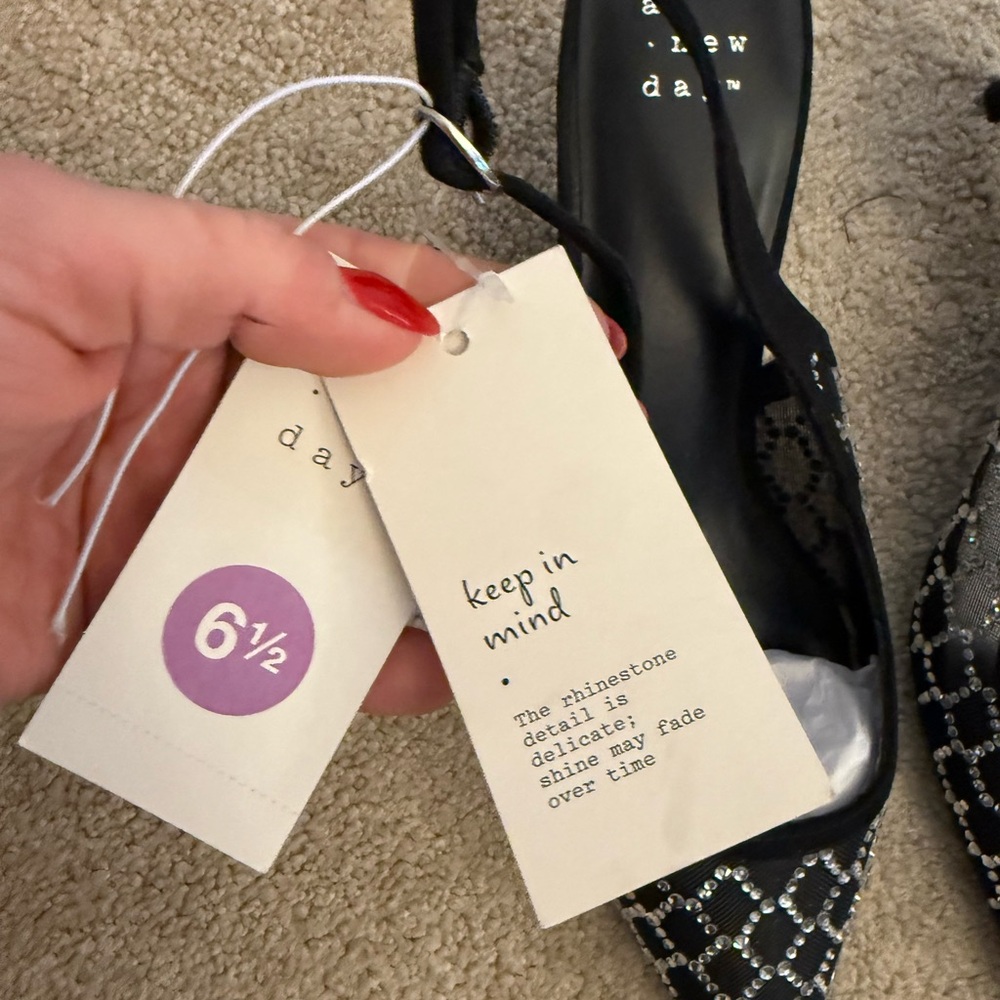 A New Day NWT Black Kitten Heel - Picture 10 of 11